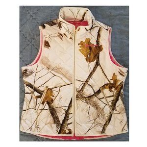 Realtree Snow Camouflage Women's Vest Size 1X